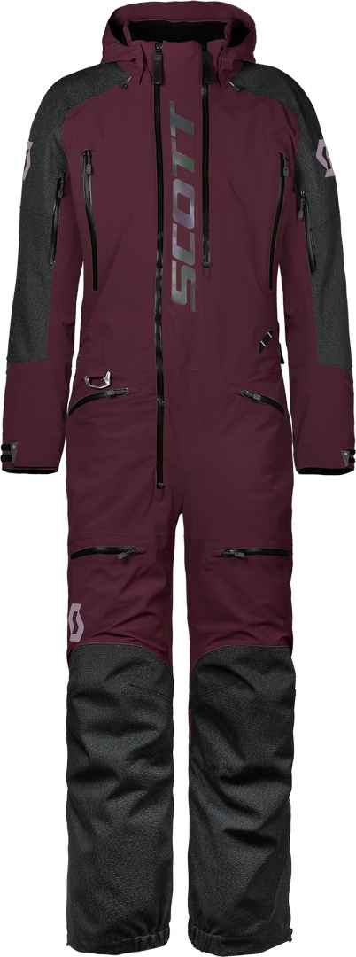 Scott DS Flex Dryo Costum de snowmobil One Piece pentru doamne roșu XS Figura 1