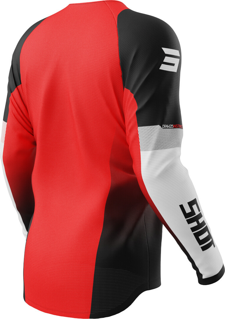 Shot Draw Instinct Motocross Jersey schwarz/rot 5XL Abbildung 2