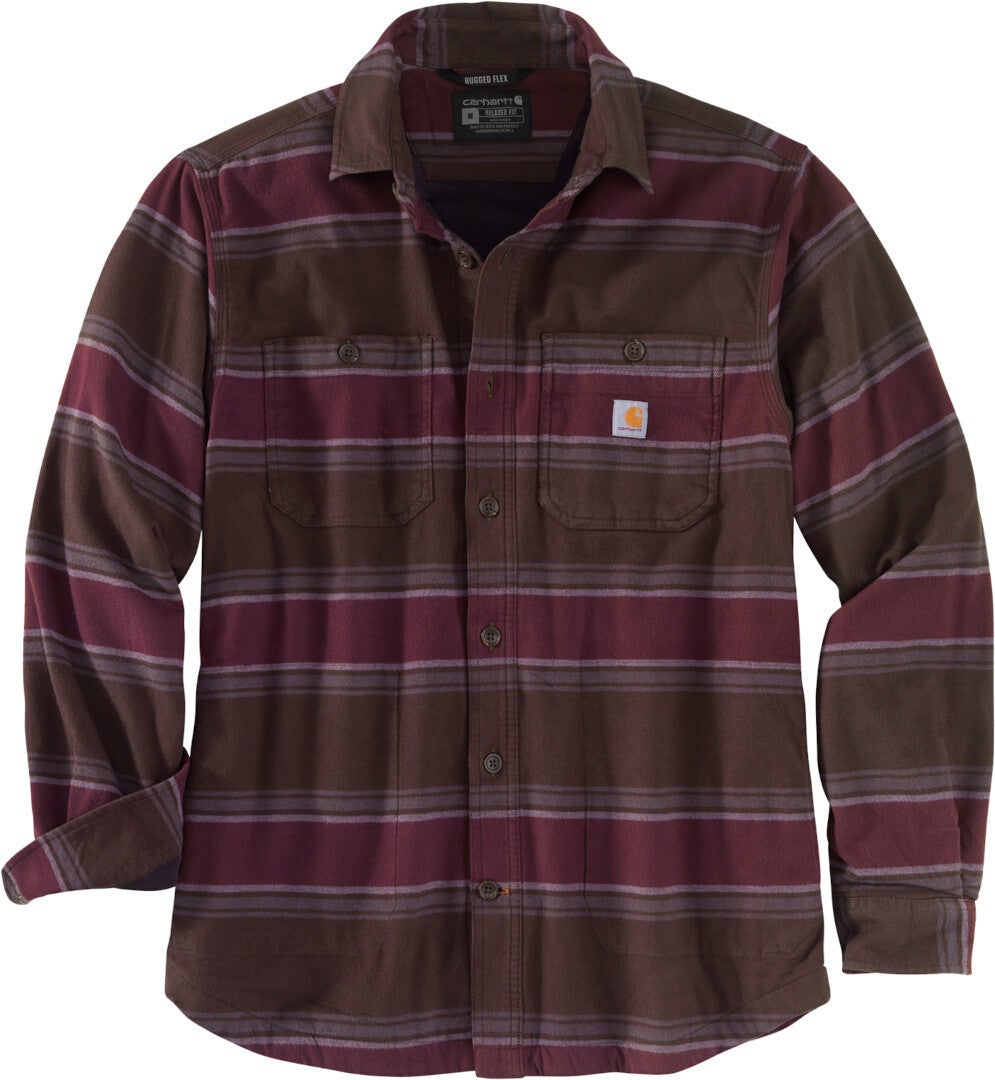 Carhartt Hamilton Fleece Lined camicia Marrone scuro L Figura 1