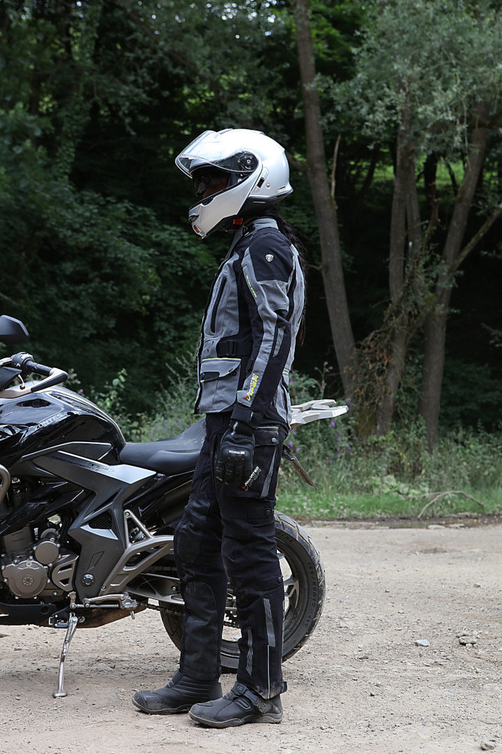 Modeka Viper LT Damen Motorrad Textiljacke grau/schwarz 42 Abbildung 7