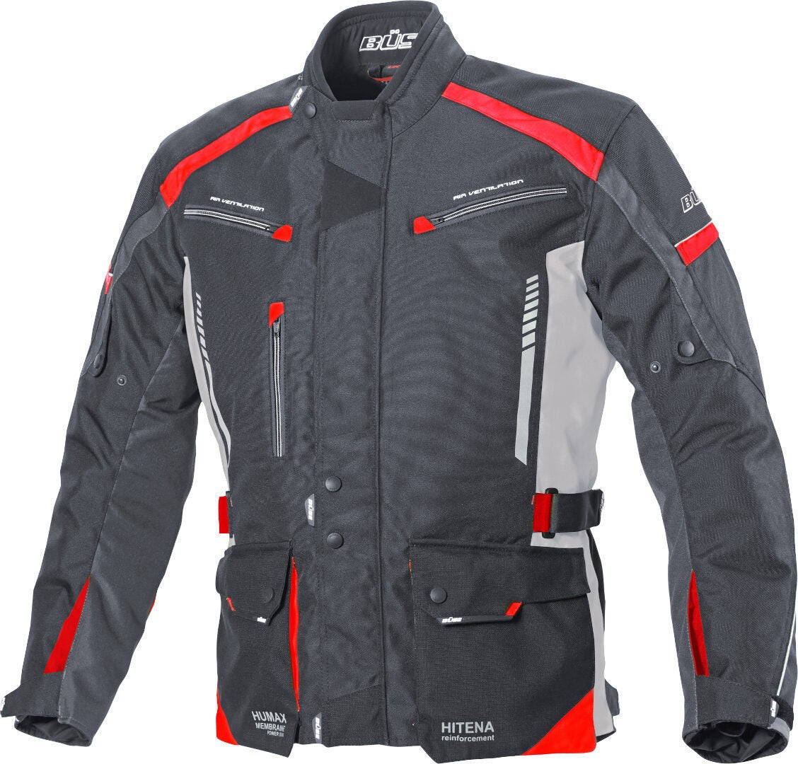 Büse Torino II Motorcycle Textile Jacket black/red 5XL Figure 1