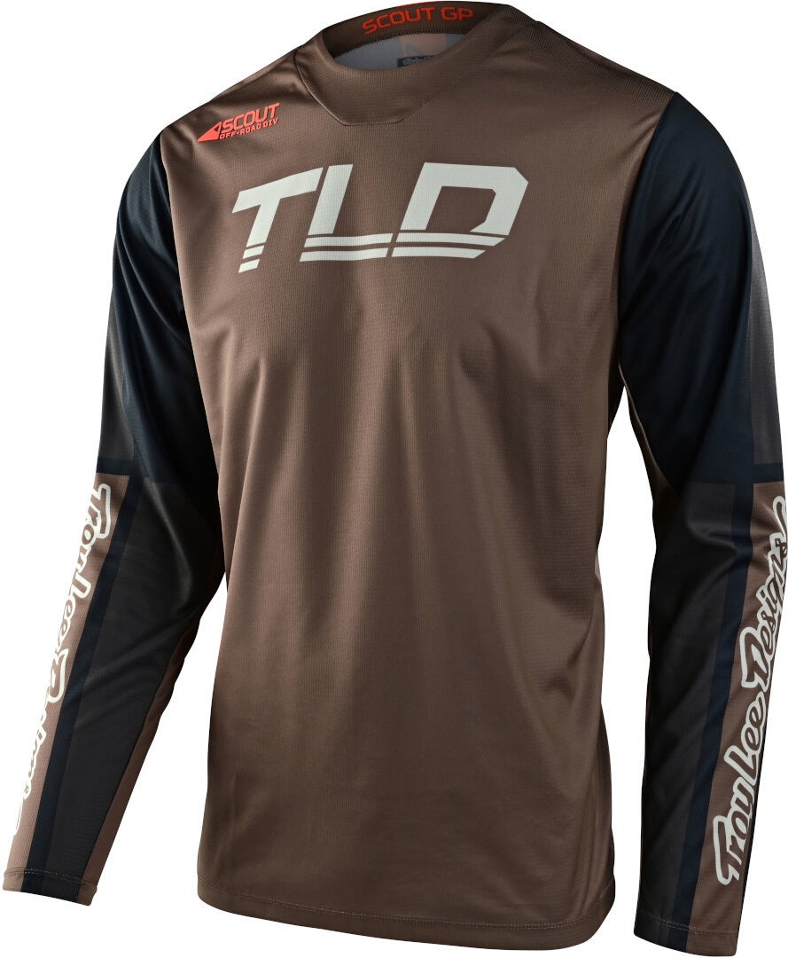 Troy Lee Designs Scout GP Recon Motocross Jersey grey/brown XXL Figure 1