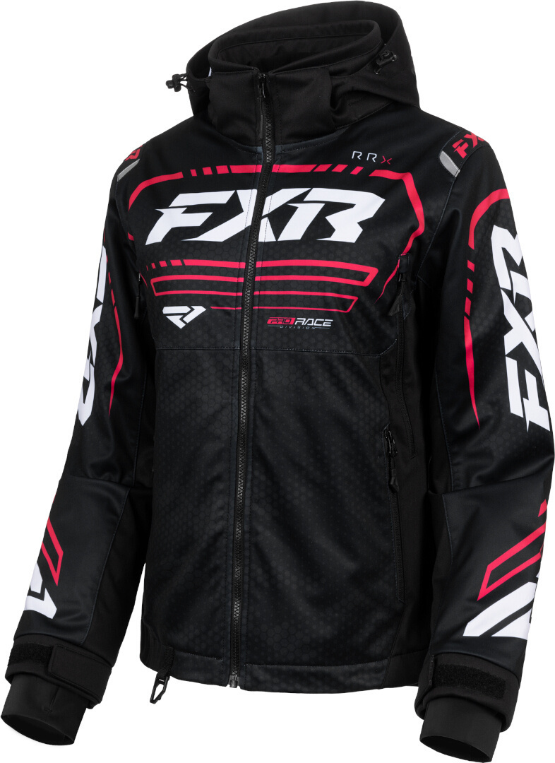 FXR RRX 2025 Jachetă impermeabilă de motocross pentru doamne Negru/Roșu/Alb 2 Figura 1