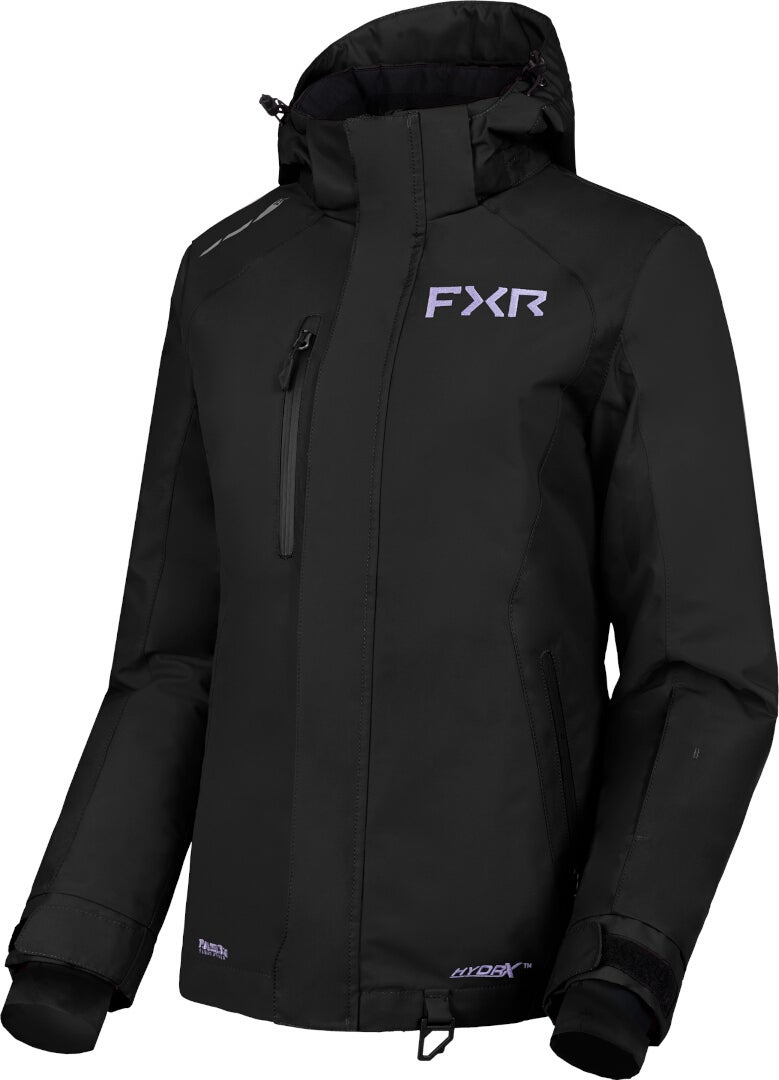 FXR Fresh 2025 Dame snescooterjakke sort/lilla 16 Figur 1