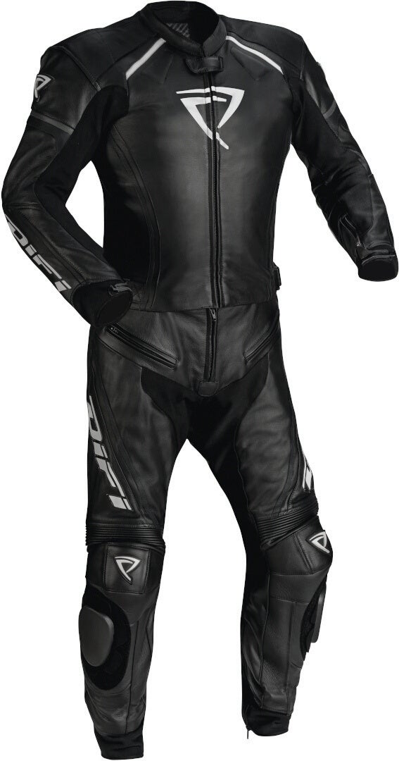 DIFI Suzuka Two Piece Motorcycle Leather Suit black 60 Figure 1