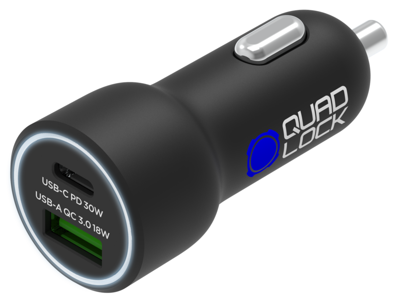 Quad Lock Încărcător auto dual USB (C+A) 48W Figura 2