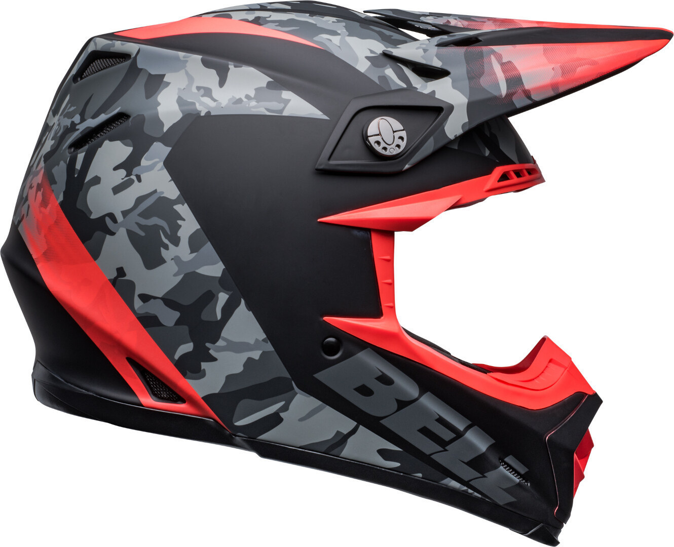 Bell Moto-9 MIPS Venom Motocross hjälm svart/röd L Figur 8
