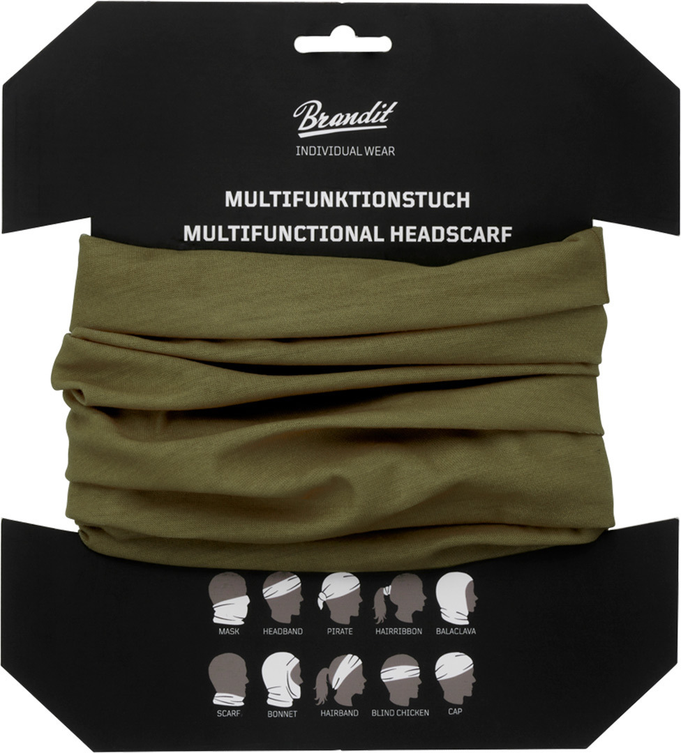 Brandit Multifunktionella huvudbonader Grön Figur 2