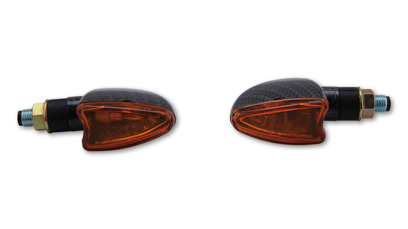 HIGHSIDER Smart Arrow Bulb Mini Indikator Hus Kolfiber / Lins Orange (Par), Fram och Bak Figur 2