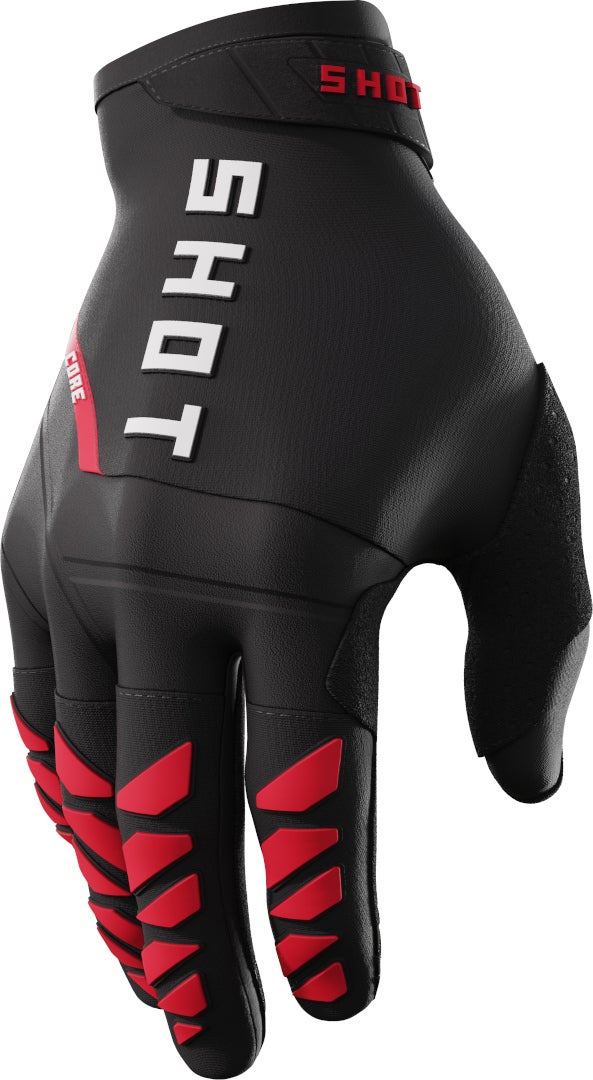 Shot Core Motocross Handsker sort/rød 9 Figur 1