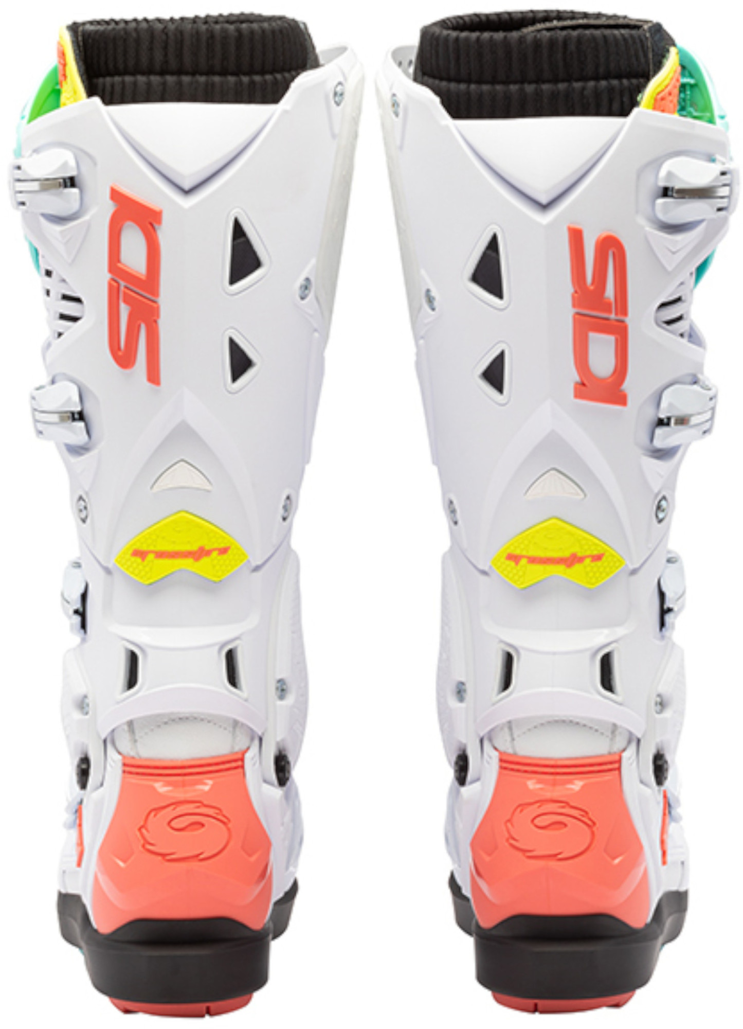 Sidi Crossfire 3 SRS Botas de Motocross Branco/Neon Mint/Coral Neon 41 Figura 5