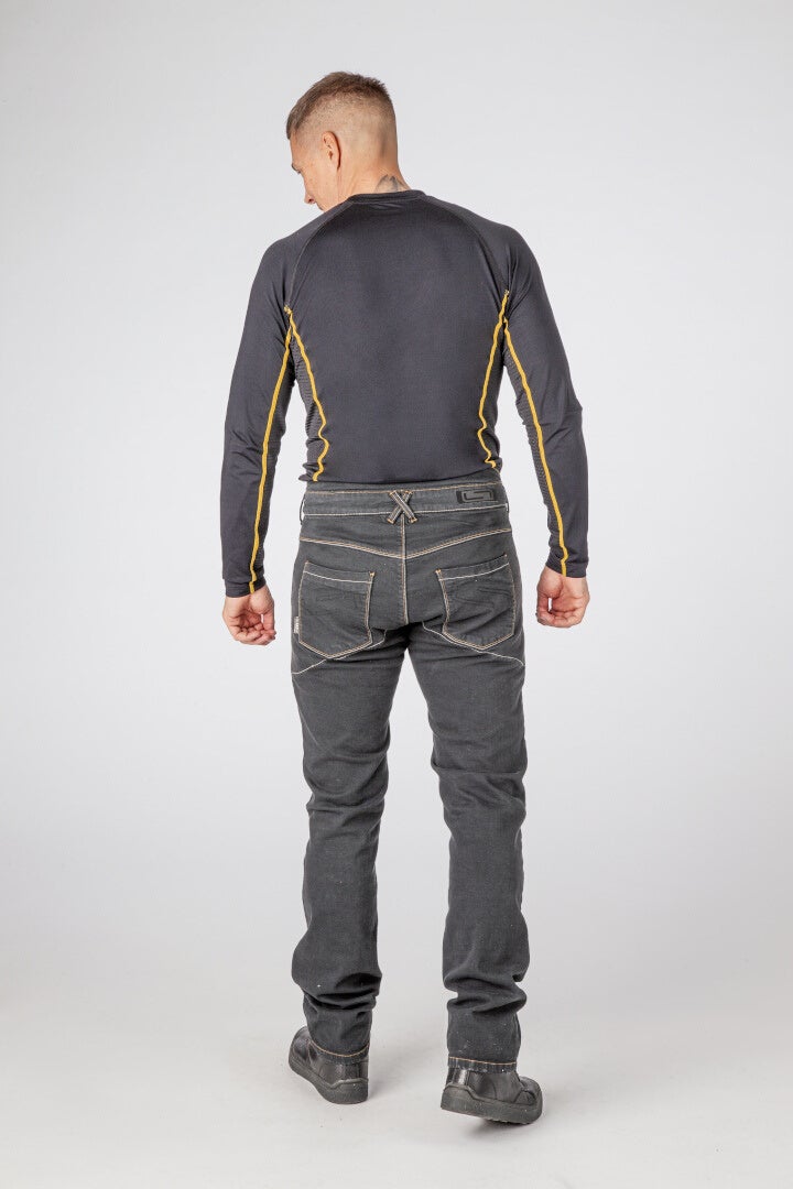 Lindstrands Hemse Motorcykel jeans Sort 56 L33 Figur 4