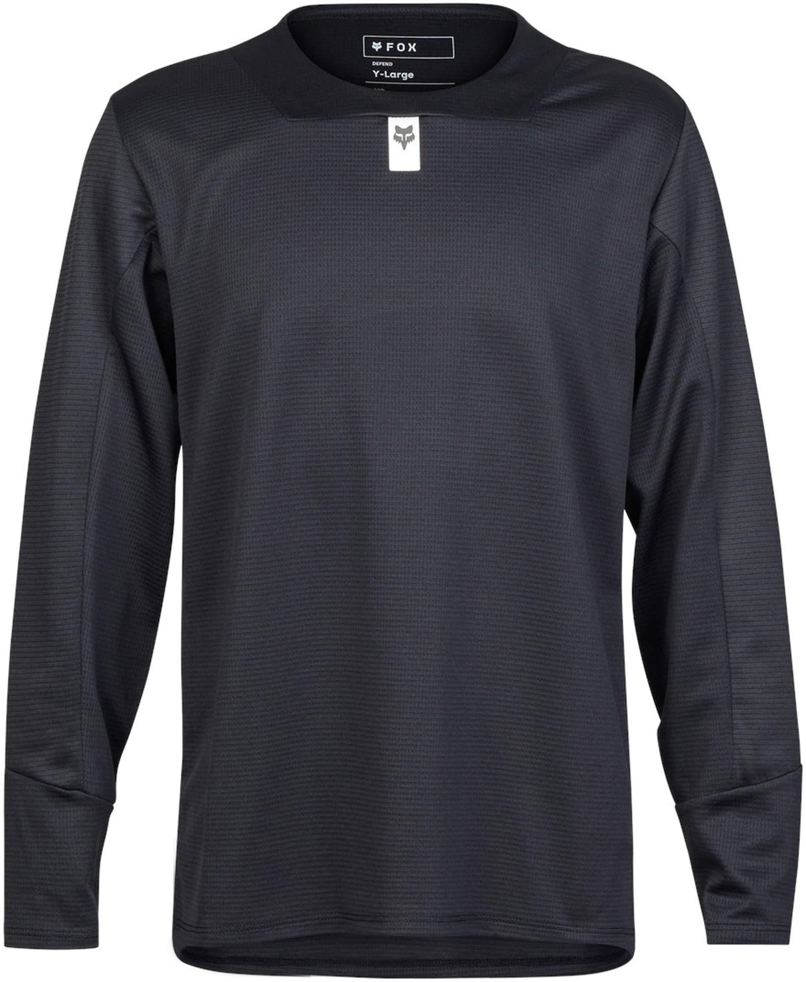 FOX Defend LS Youth Bicycle Jersey black YXL Figure 1