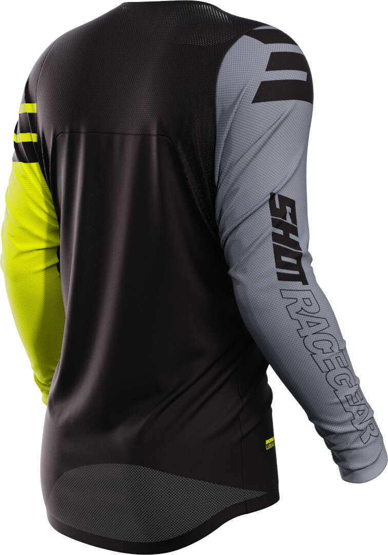 Shot Contact Rush Motocross trøje sort/grå/gul 3XL Figur 2