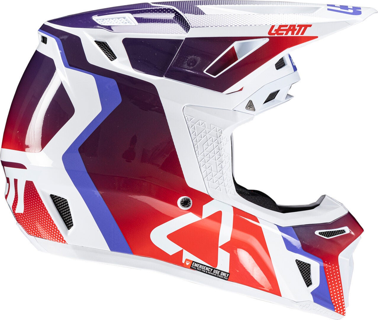 Leatt 8.5 2025 Motorcross helm met bril paars/wit S Figuur 5