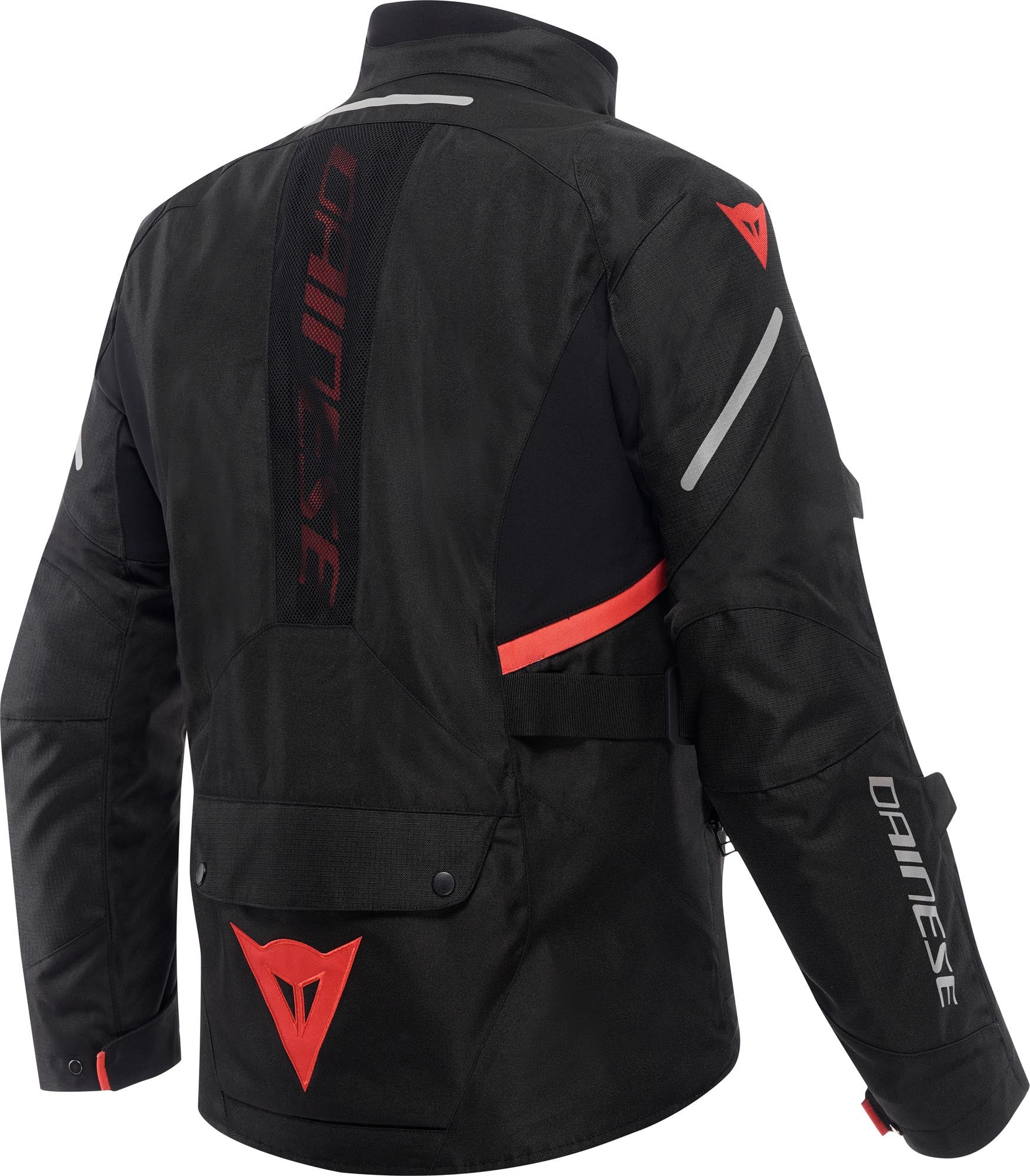 Dainese Tempest 4 D-Dry Мотоциклетно текстилно яке черно/черно/червено 62 Фигура 2
