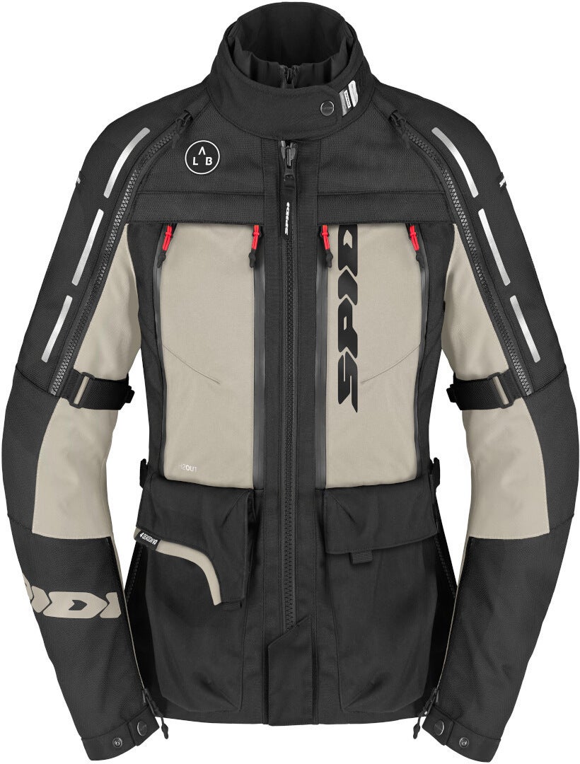 Spidi 4 Season V3 H2Out imperméable dames moto textile veste gris/beige L Figure 1