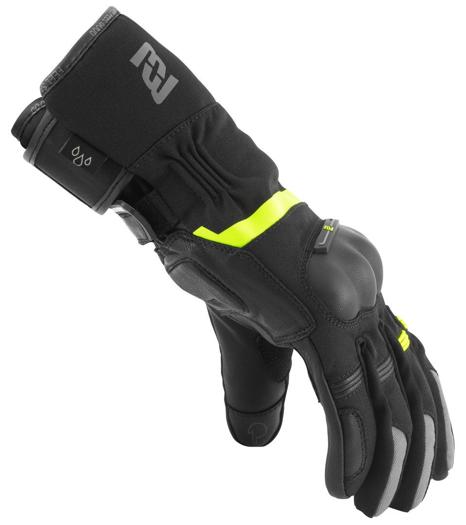 Bogotto Proto-RS vandtætte motorcykelhandsker sort/gul 4XL Figur 3