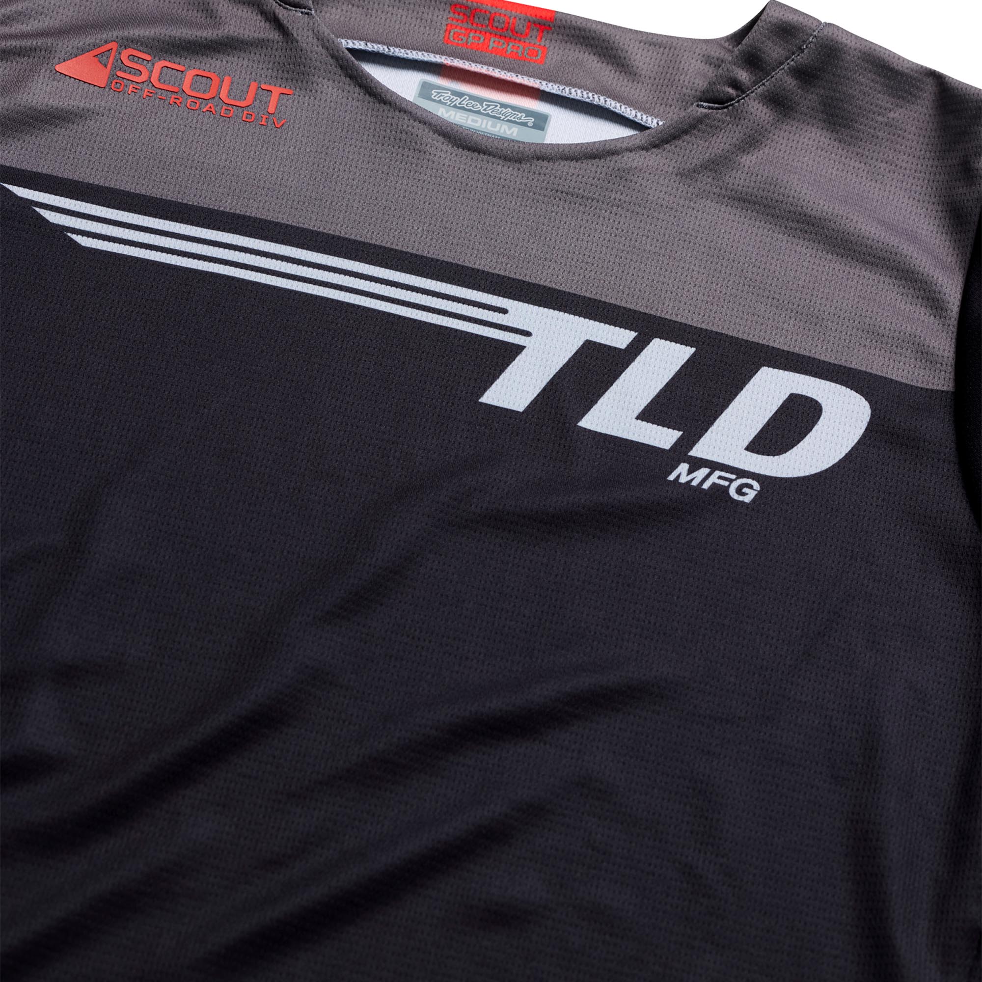 Troy Lee Designs Scout GP Pro Winged Мотокрос фланелка черно S Фигура 7