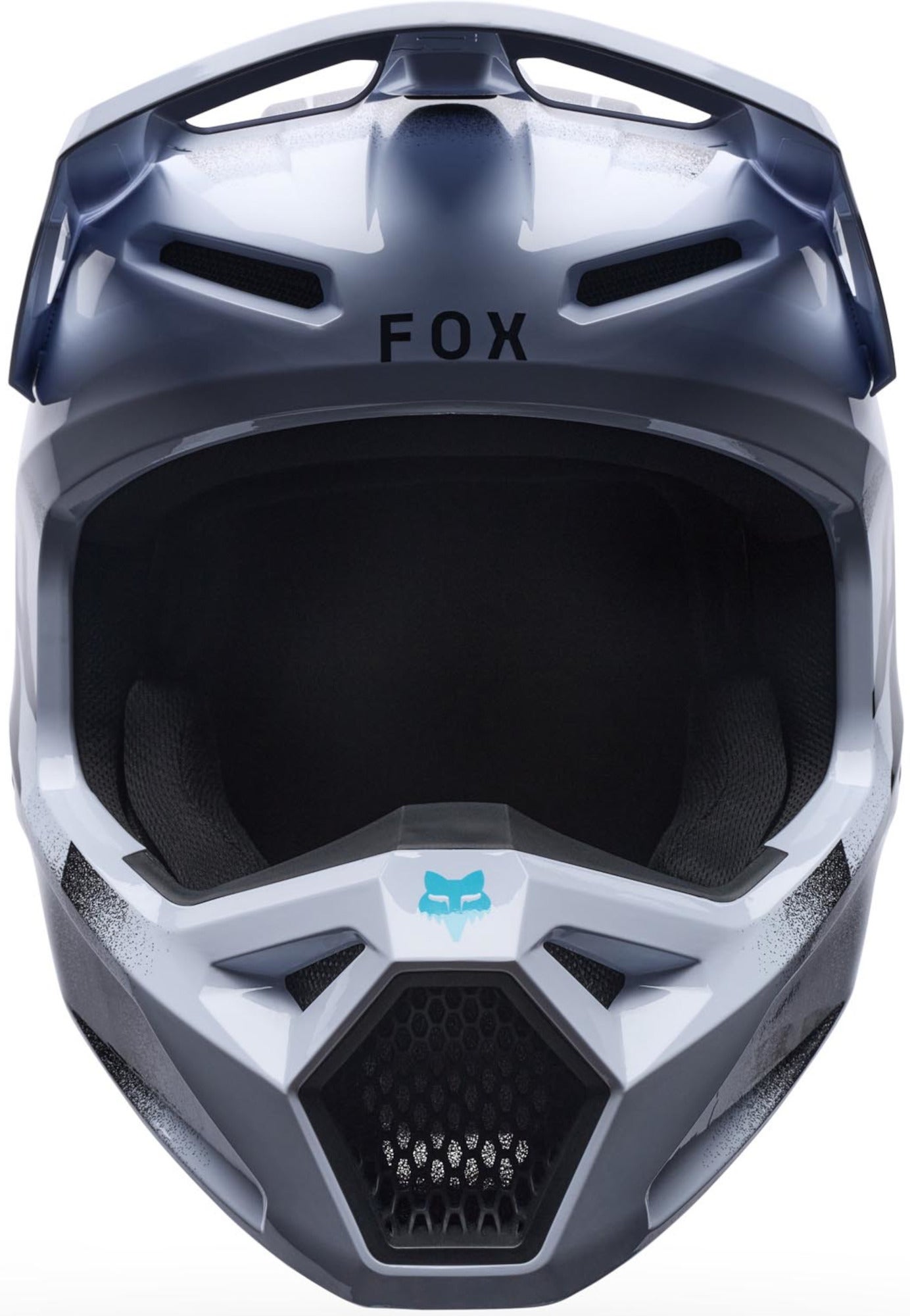 FOX V1 Clutch Casque de motocross Blanc/Noir S (55/56) Figure 3