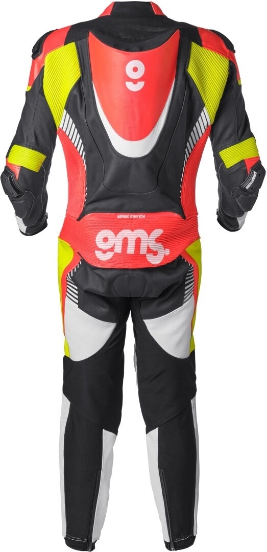 GMS GRC-1 One Piece Motorcycle Leather Suit black/red/yellow 58 Figure 3