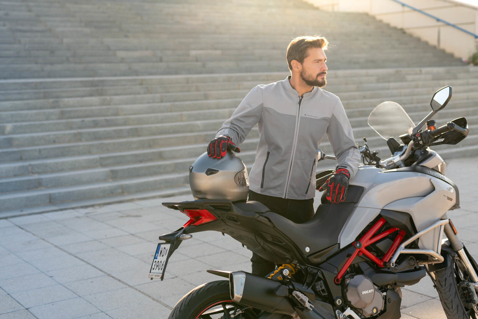 SHIMA Openair Motorrad Textiljacke grau M Abbildung 4