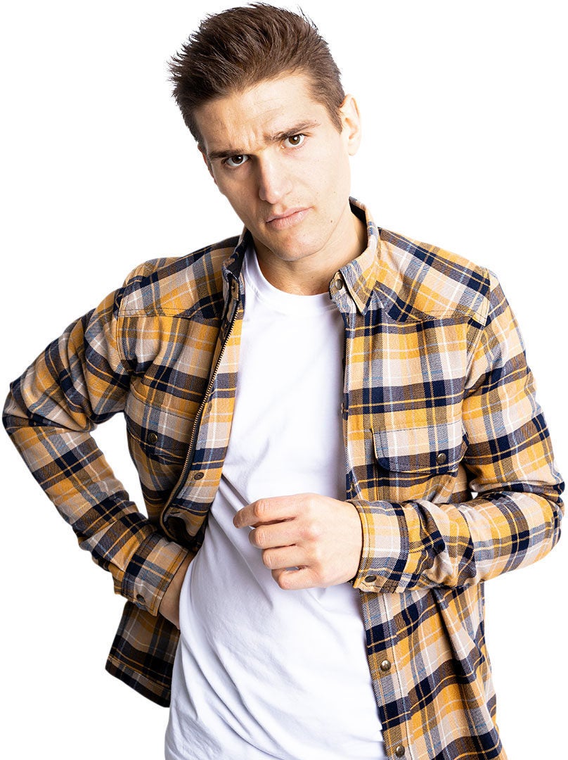 John Doe Motoshirt Hemd creme L Abbildung 9
