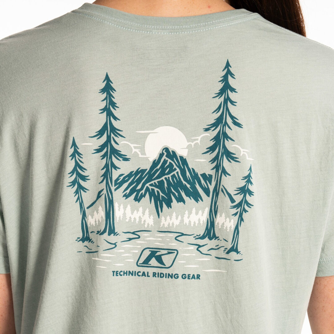 Klim Canyon Tri-Blend T-shirt för damer ljusgrå/grön XXL Figur 2