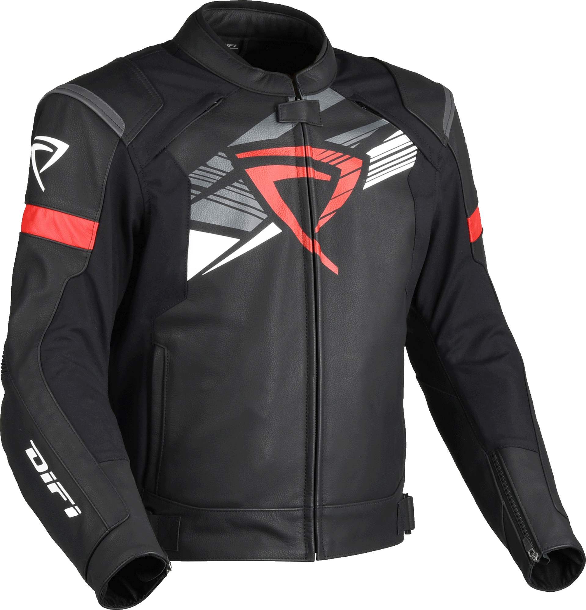 DIFI Sonic Motorcycle Leather Jacket black/red 58 Figure 1