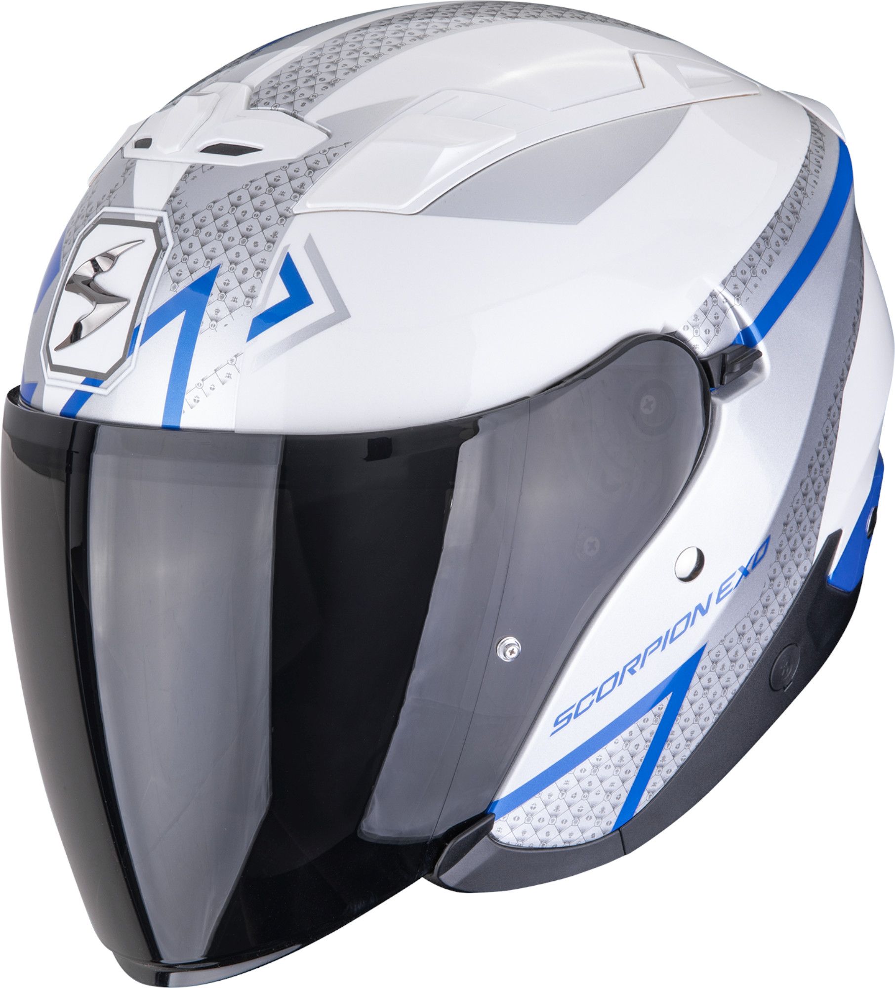 Scorpion EXO-230 Loop Jethelm weiß/grau/blau XL (60/61) Abbildung 1