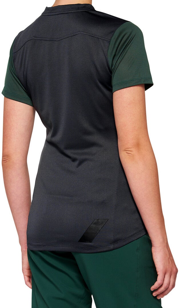100% Ridecamp Damen Kurzarm Fahrrad Jersey schwarz/grün M Abbildung 2