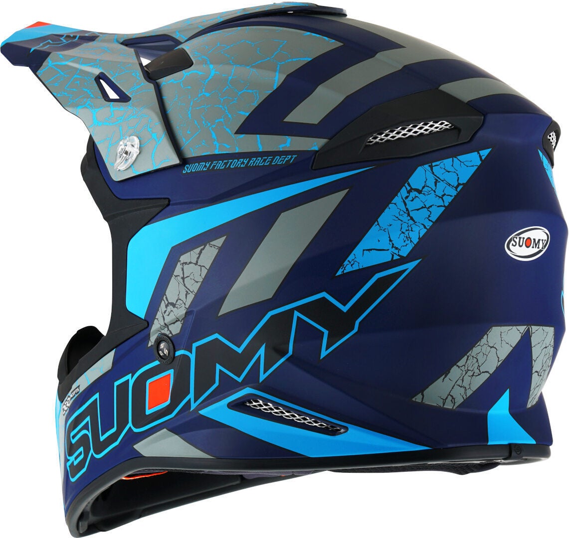 Suomy X-Wing Reel E06 Capacete de Motocross Cinza/azul L (59/60) Figura 3