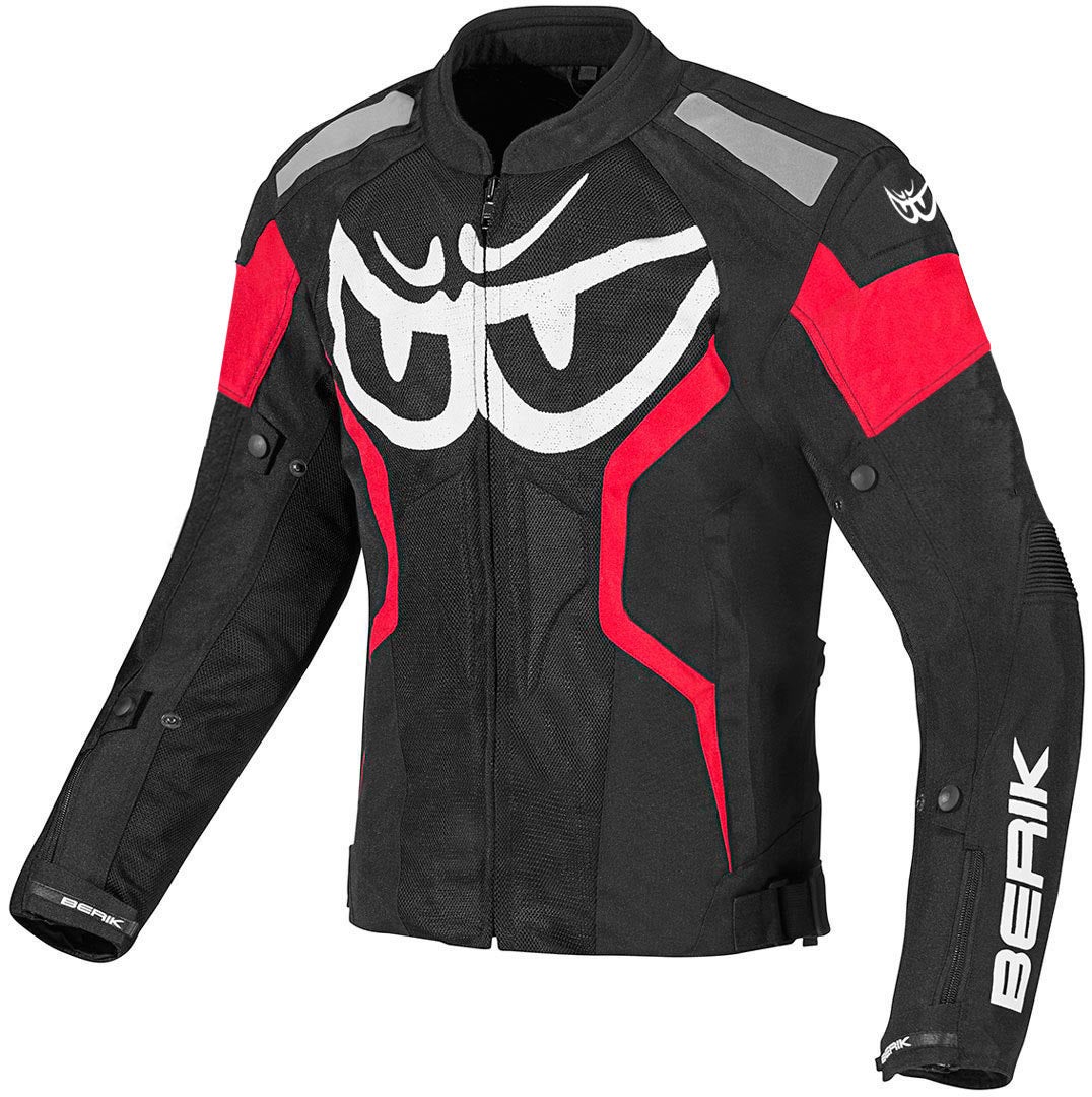 Berik Imola Air Motorcycle Textil Jacket black/white/red 50 Figure 1