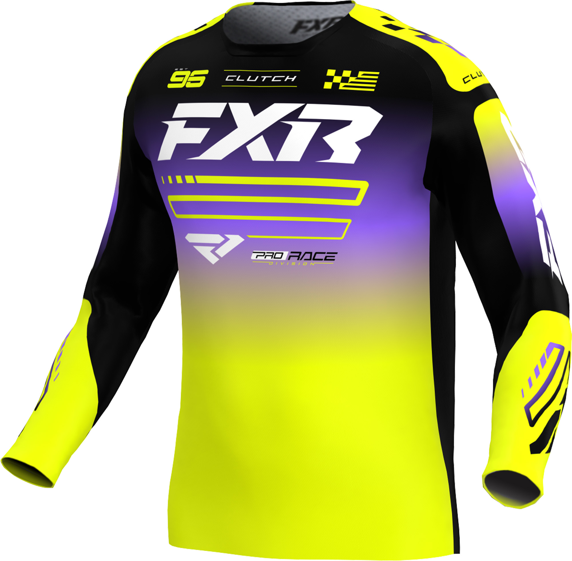 FXR Clutch Motocross Jersey yellow/black/white S Figure 1