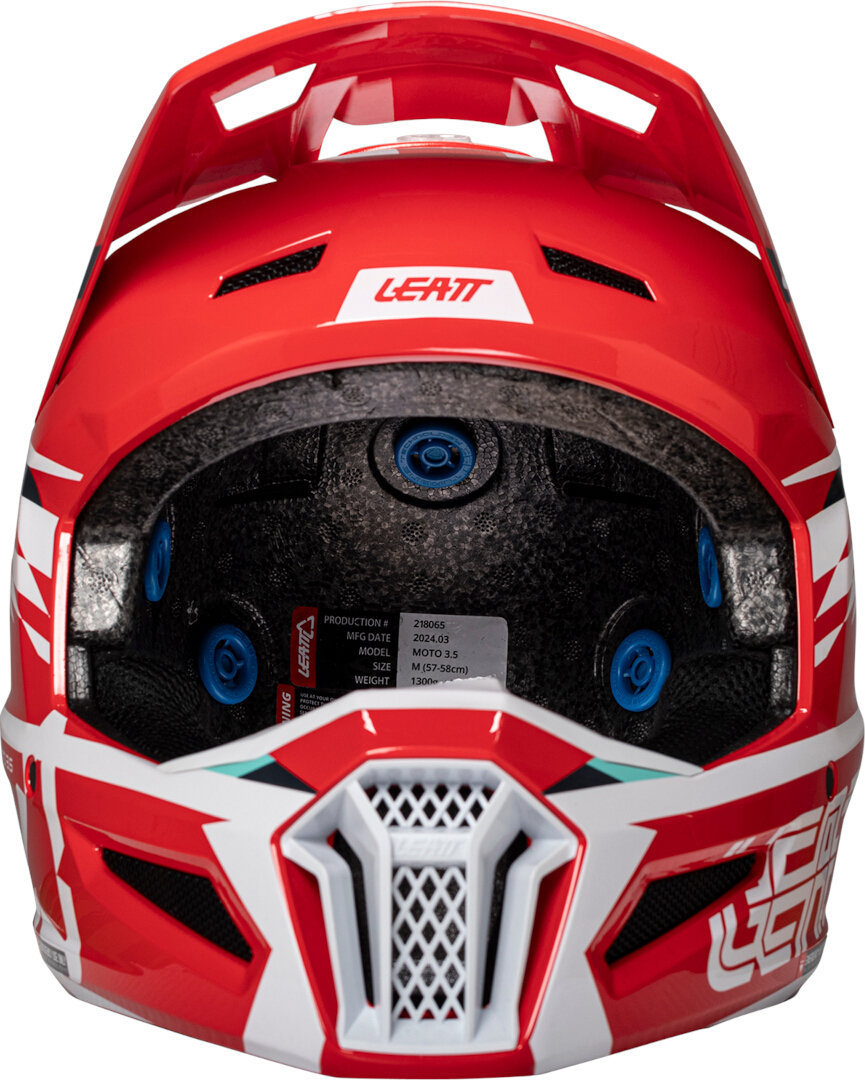 Leatt 3.5 Sharp Cască de motocross cu ochelari de protecție Roșu/Alb/Verde M (57/58) Figura 2