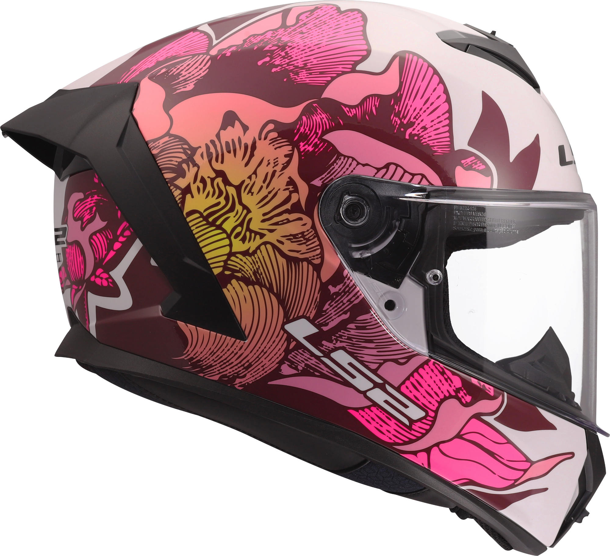 LS2 FF820 Rapid III Poppies Helmet white/hotpink L (59/60) Figure 8