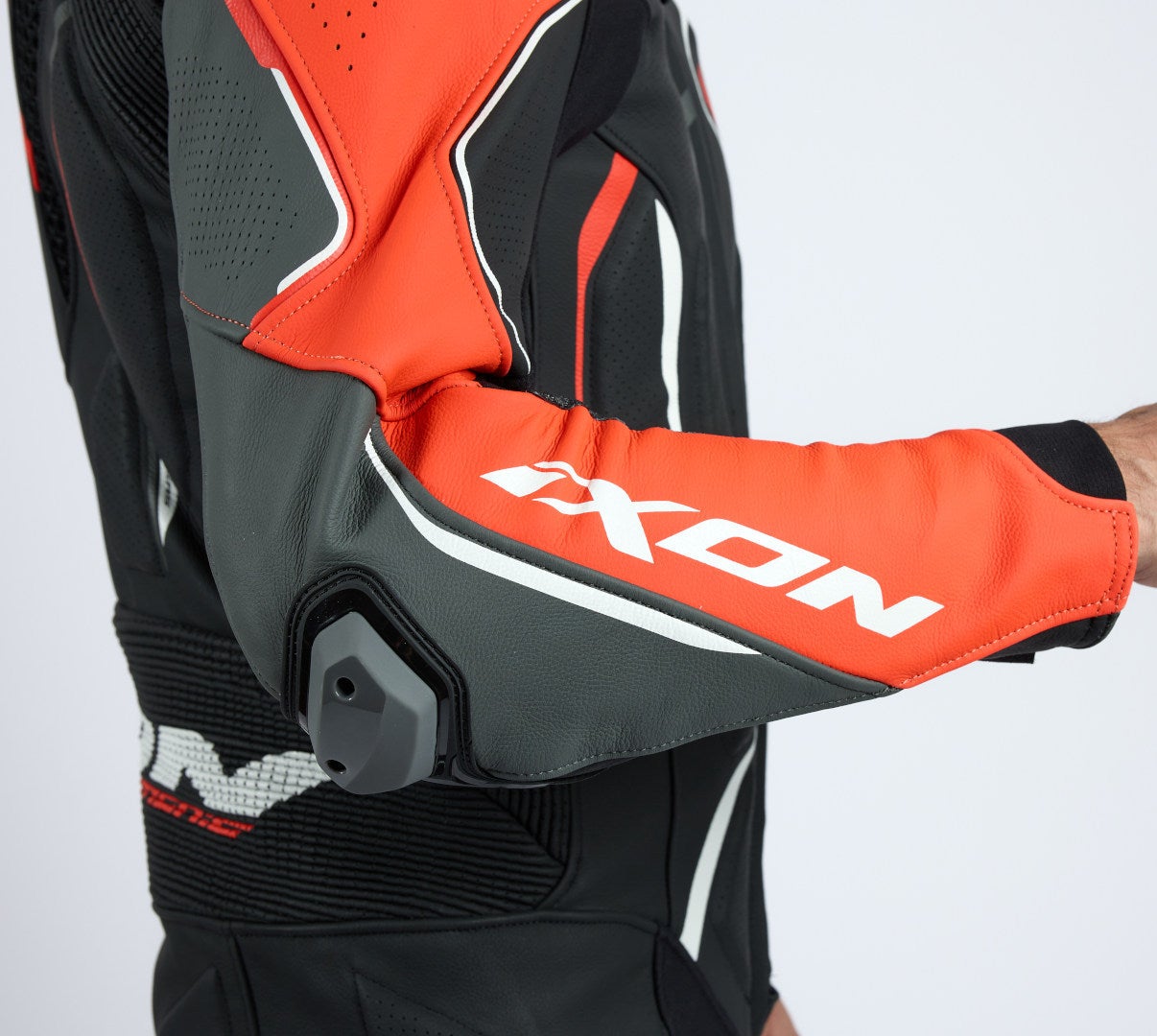Ixon Demonio Eendelig leren motorpak zwart/rood/wit M Figuur 8