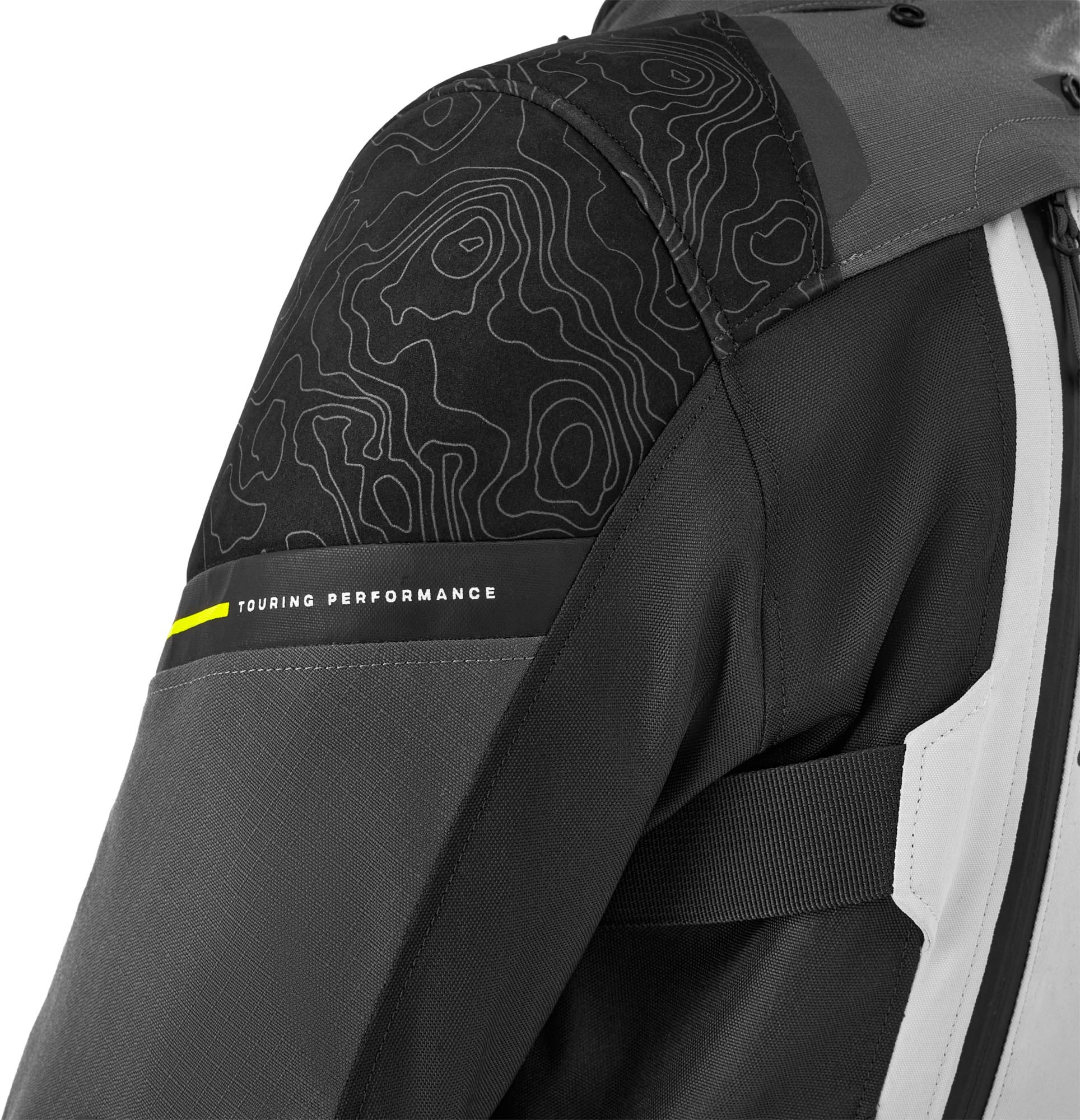 SHIMA Tracker Damer motorcykeltextiljacka vit/grå/gul XL Figur 17