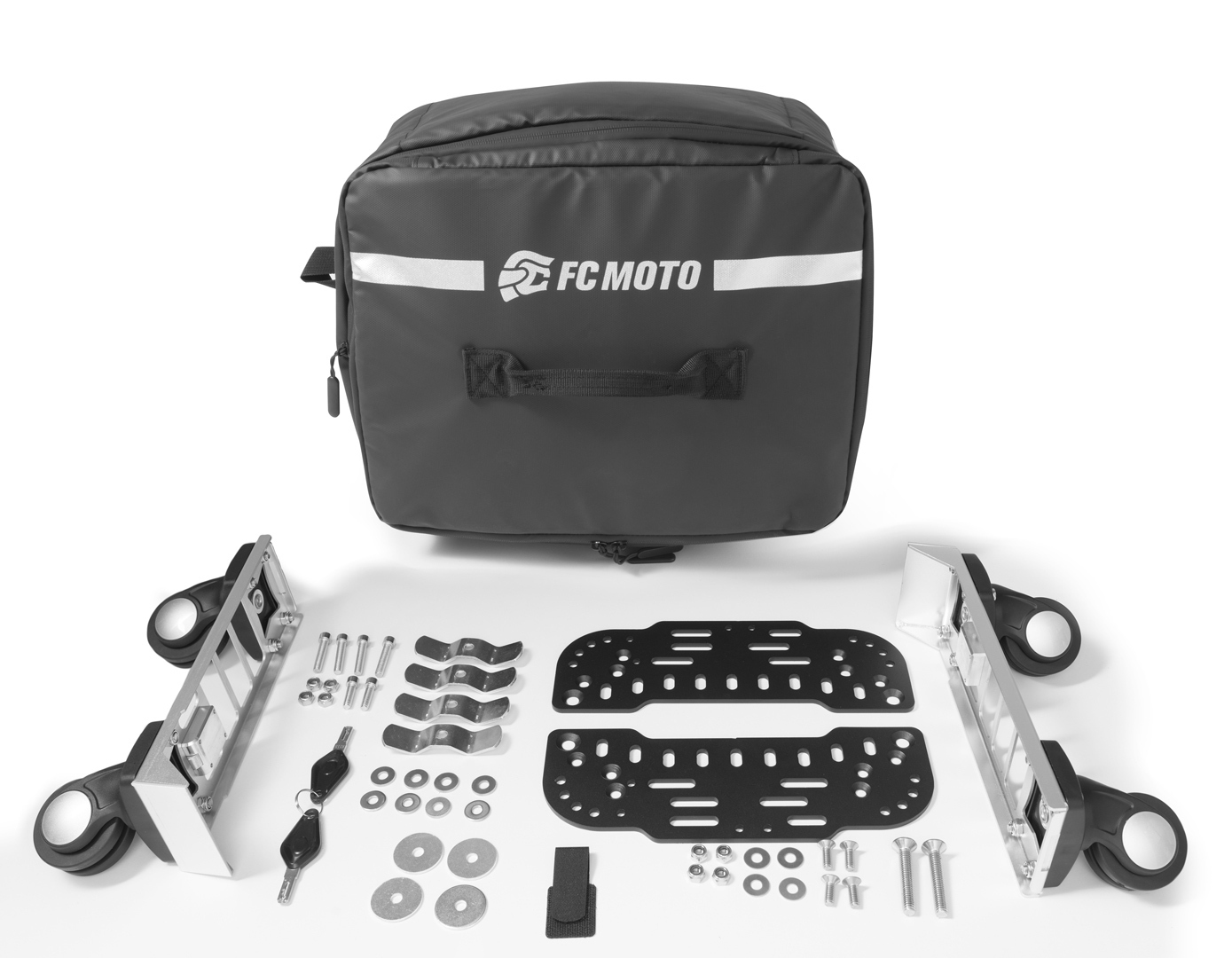 FC-Moto Alu Topcase Trolley 48 L Valiză Argint Figura 8