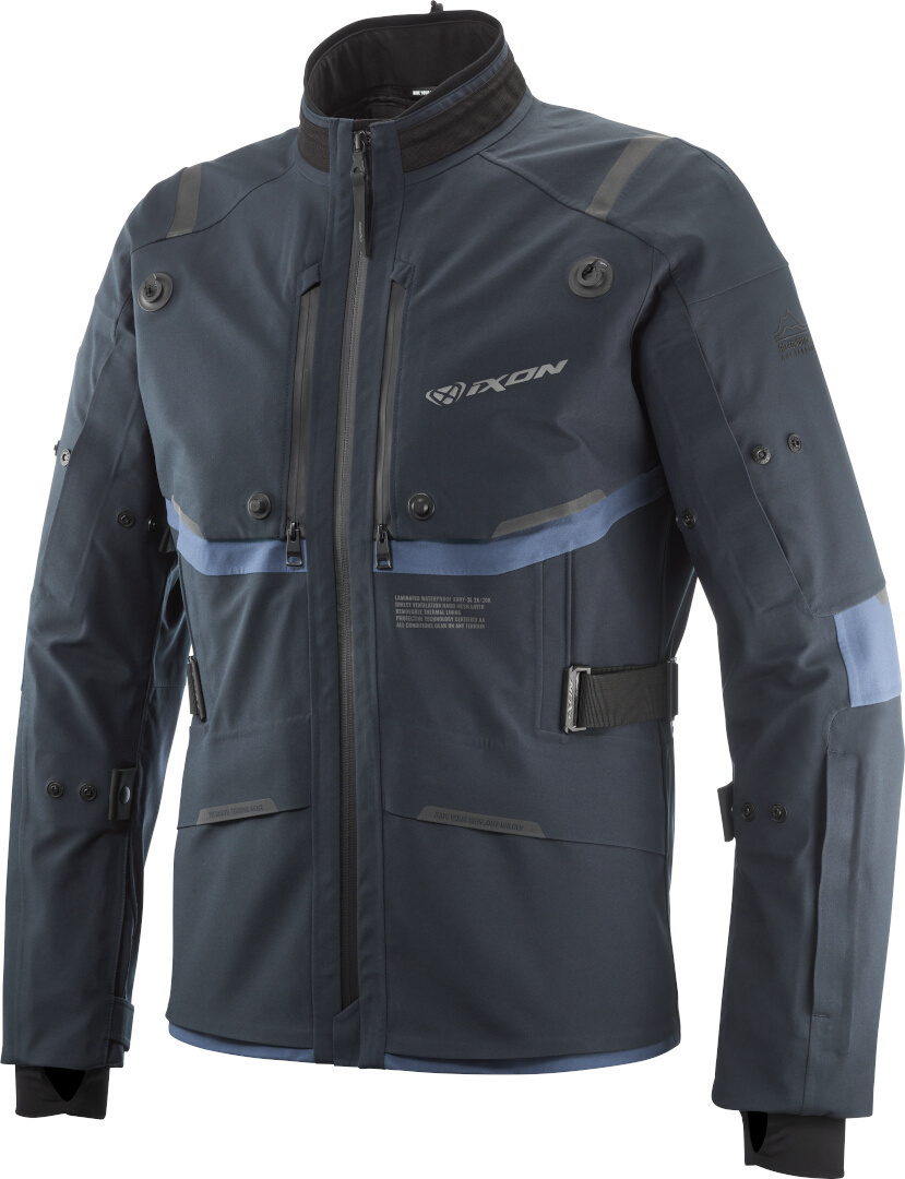 Ixon M-Skeid Motorcycle Textile Jacket dark blue/light blue L Figure 1