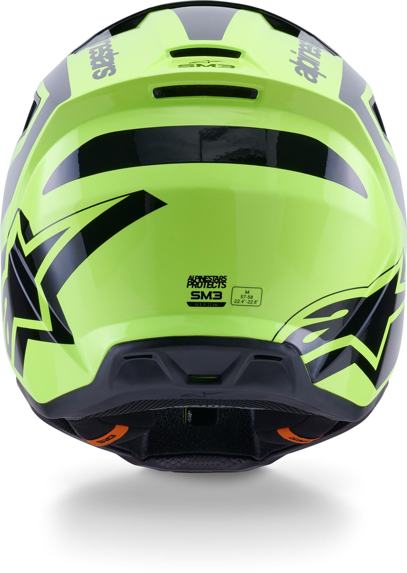 Alpinestars S-M3 Heat Casco da motocross giallo/nero S (55/56) Figura 4