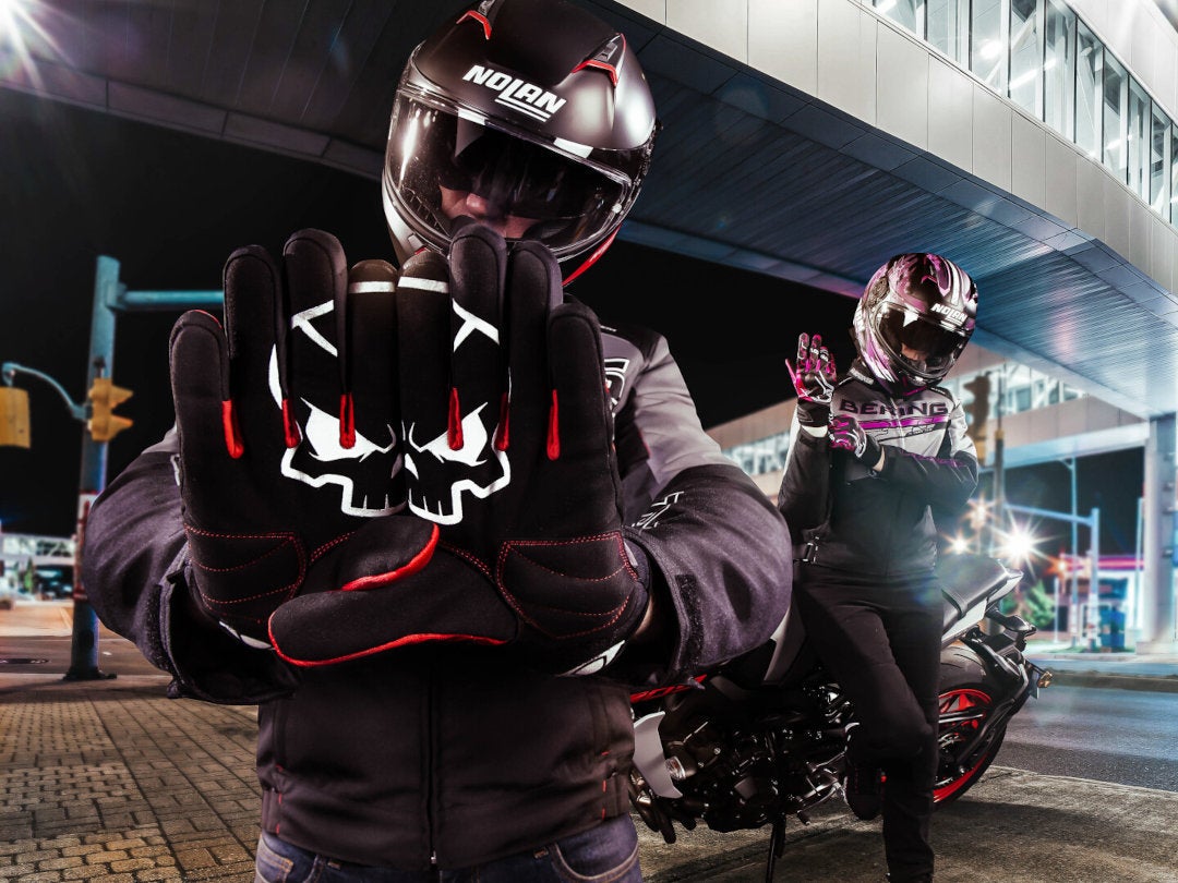 Bering Walshe Motorradhandschuhe schwarz/grau/rot 10 (L) Abbildung 4