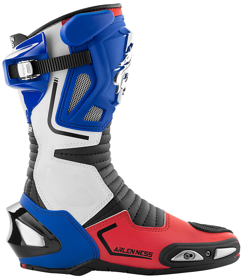 Arlen Ness Sugello Botas de moto azul/branco/vermelho 45 Figura 2