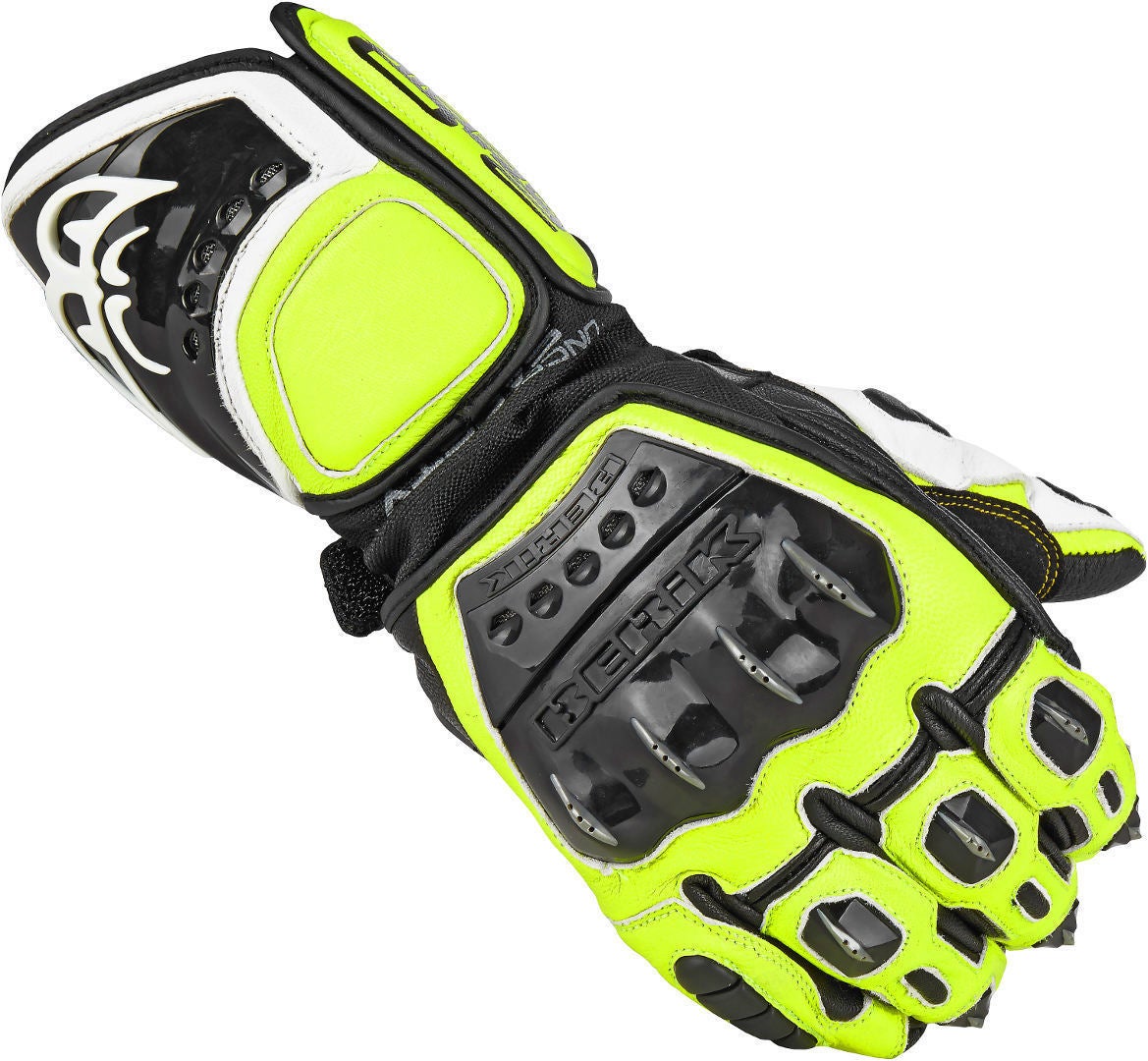 Berik MIsano Motorcykel handsker sort/gul L Figur 1