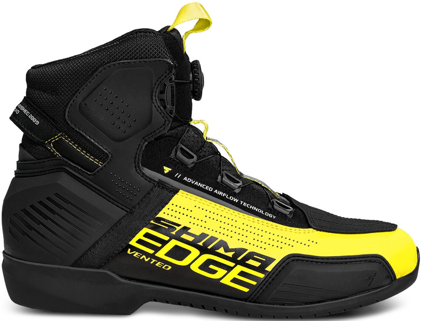 SHIMA Edge Vented Motorcykel sko sort/gul 42 Figur 2