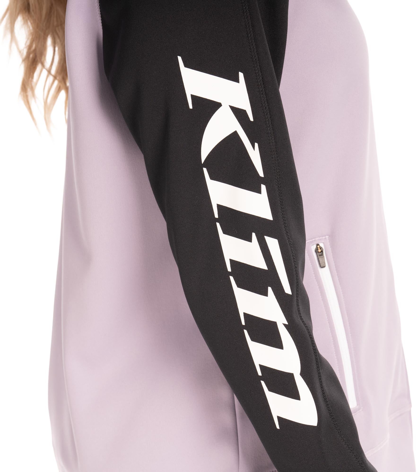 Klim Visita Full Sweat à capuche zippé pour dames violet/noir XL Figure 3