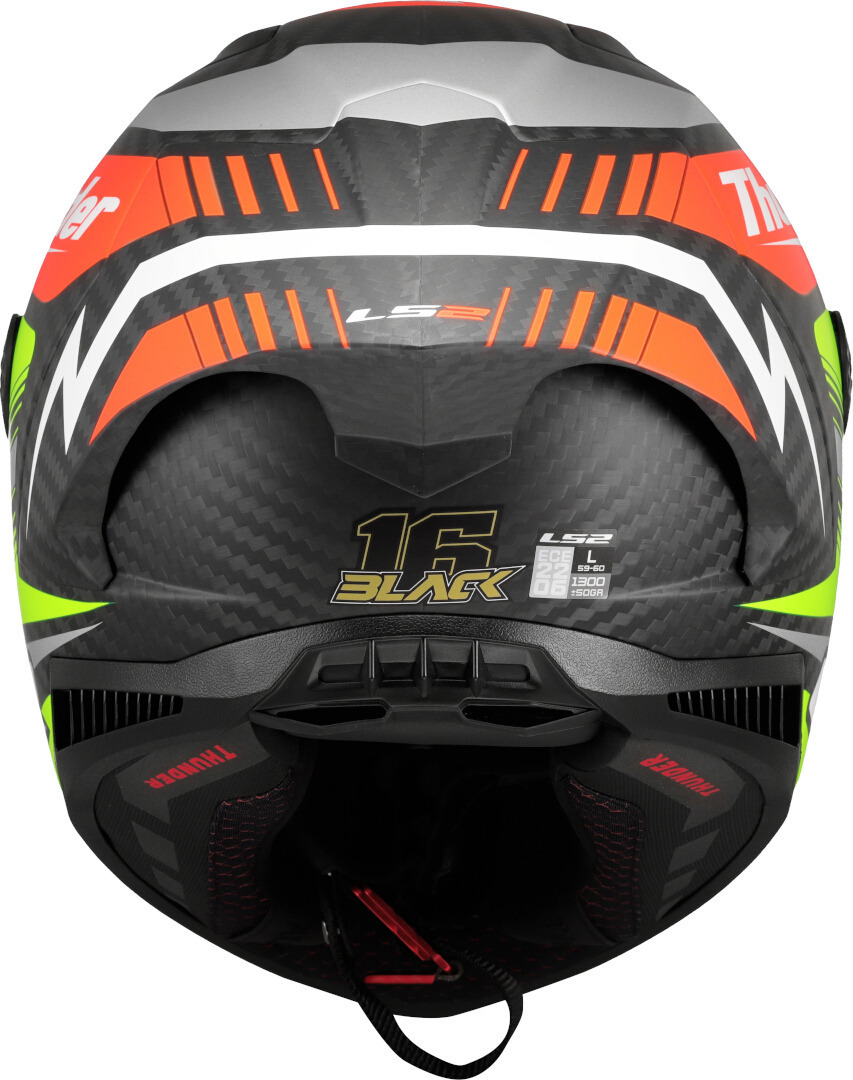 LS2 FF805 Thunder GP Black Replica Carbon Přilba L (59/60) Obrázek 4