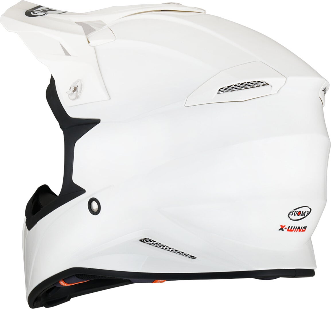 Suomy X-Wing Plain E06 Motorcross Helm Wit Verlies (59/60) Figuur 3