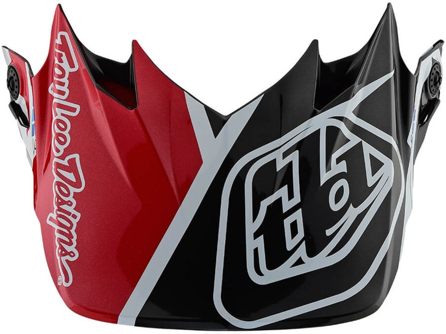 Troy Lee Designs SE4 Metric Scutul de cască de motocross Negru/Roșu Figura 1
