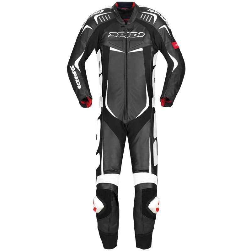 Spidi Track Wind Pro Tuta in pelle moto di One Piece Bianco/nero 64 Figura 1